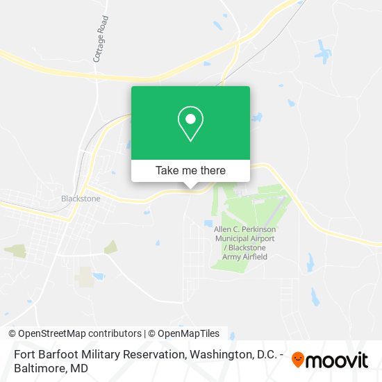 Mapa de Fort Barfoot Military Reservation