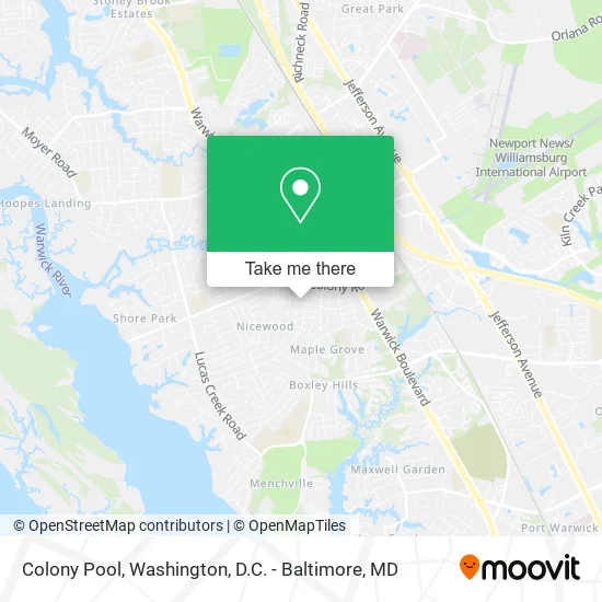 Colony Pool map