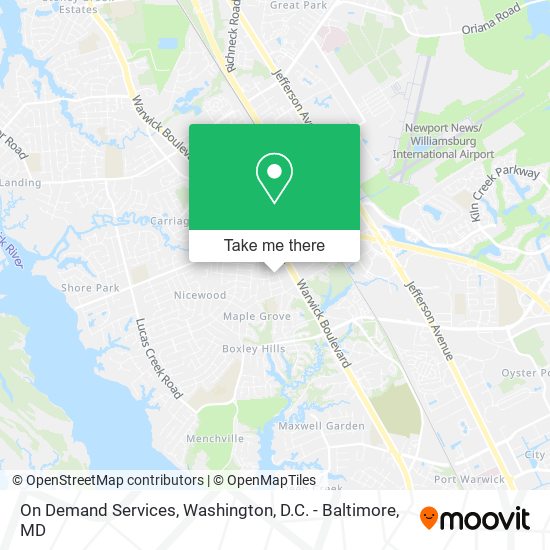 On Demand Services map