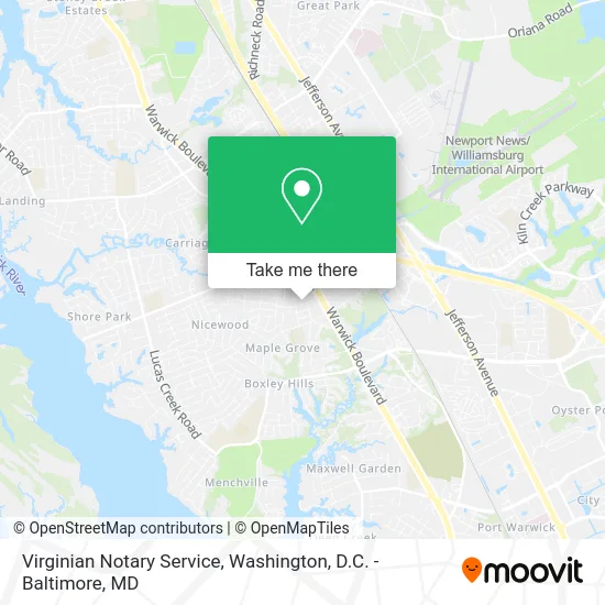 Virginian Notary Service map