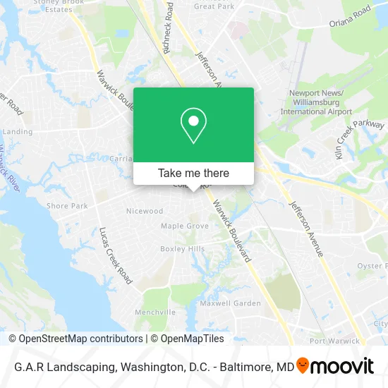 G.A.R Landscaping map