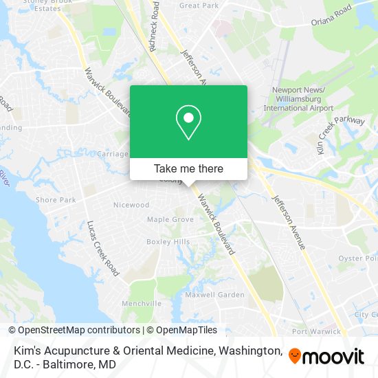 Kim's Acupuncture & Oriental Medicine map