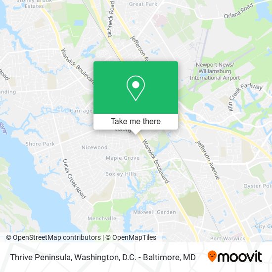 Mapa de Thrive Peninsula