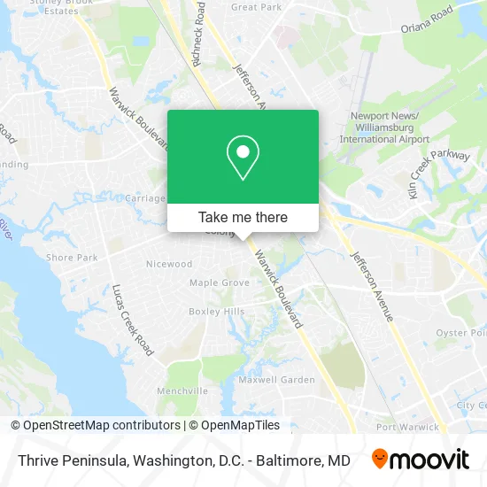 Thrive Peninsula map