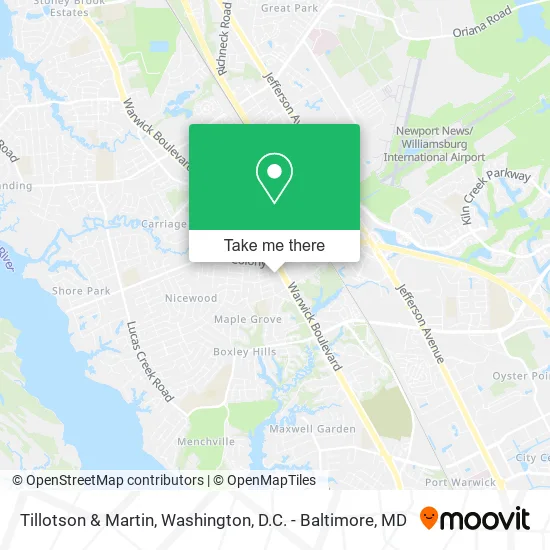 Tillotson & Martin map