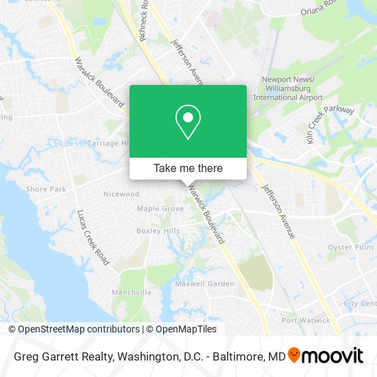 Greg Garrett Realty map