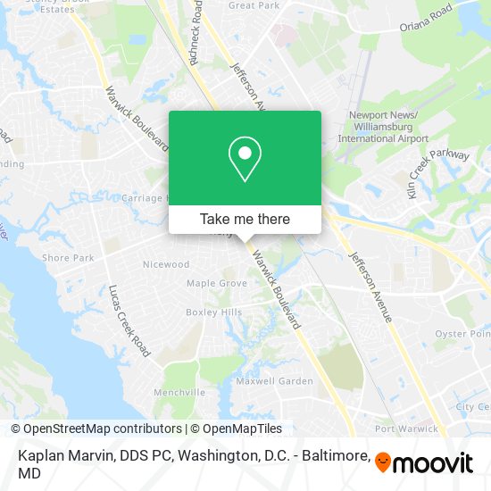 Kaplan Marvin, DDS PC map