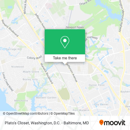 Plato's Closet map