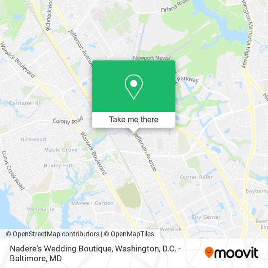 Mapa de Nadere's Wedding Boutique