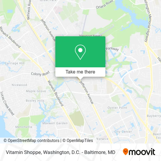 Vitamin Shoppe map