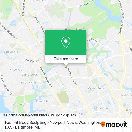 Mapa de Fast Fit Body Sculpting - Newport News