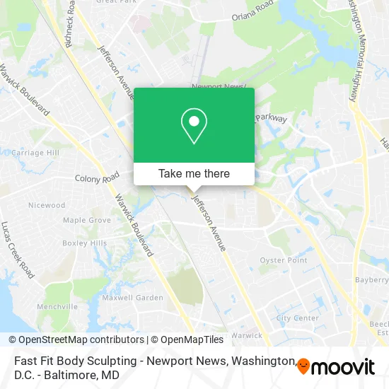 Fast Fit Body Sculpting - Newport News map