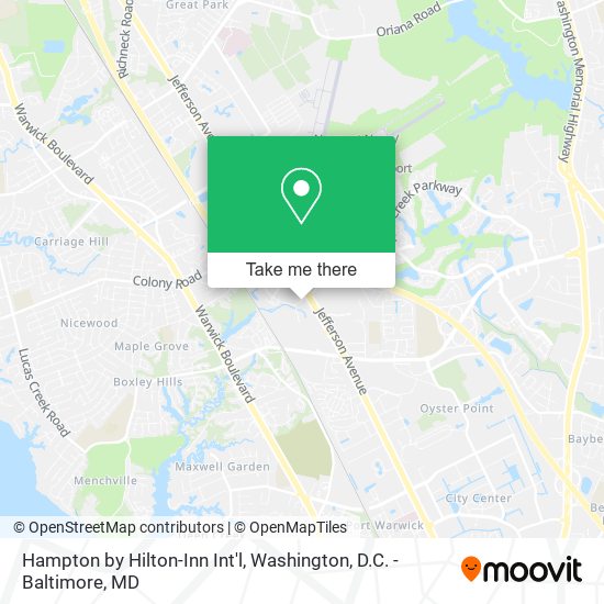 Mapa de Hampton by Hilton-Inn Int'l