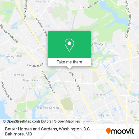 Better Homes and Gardens map