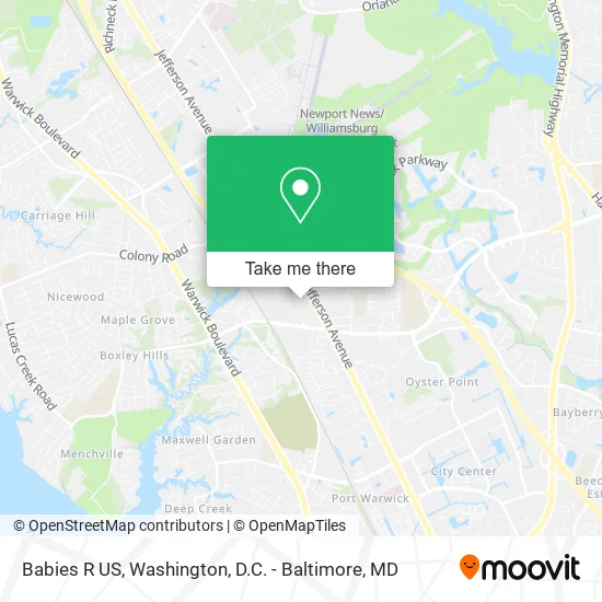 Babies R US map