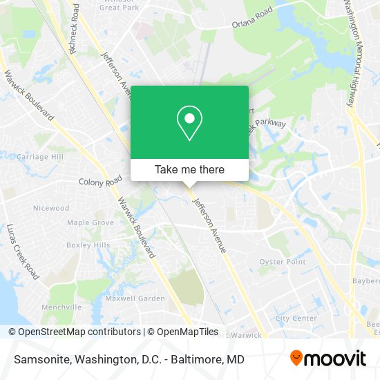 Samsonite map