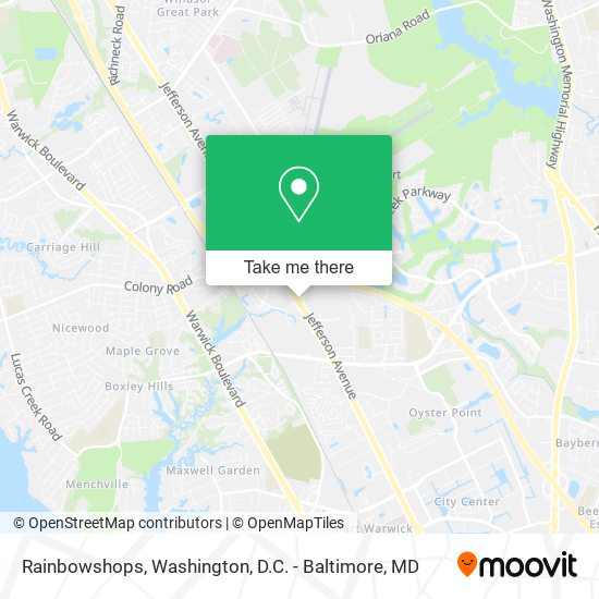 Rainbowshops map