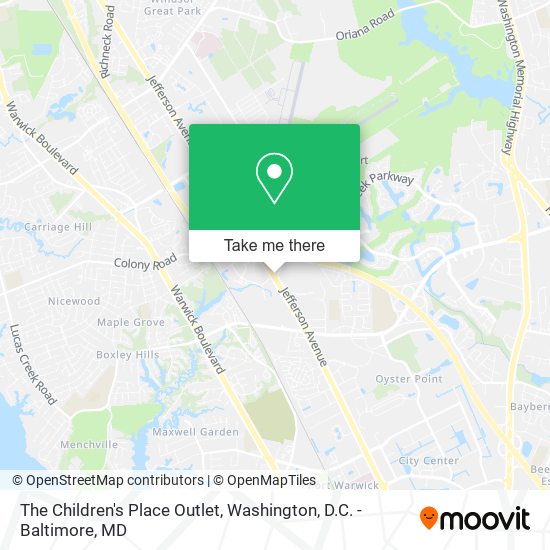 Mapa de The Children's Place Outlet