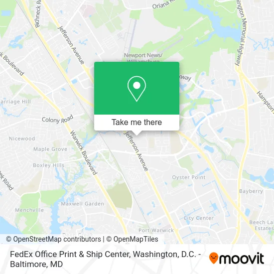 FedEx Office Print & Ship Center map