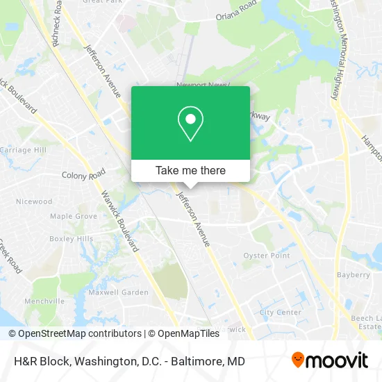 H&R Block map