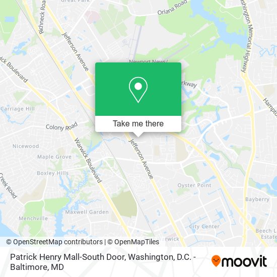 Mapa de Patrick Henry Mall-South Door