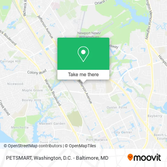 PETSMART map