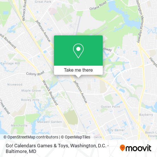 Go! Calendars Games & Toys map