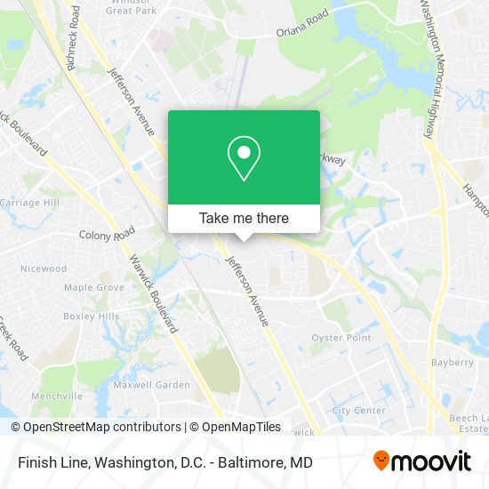 Mapa de Finish Line