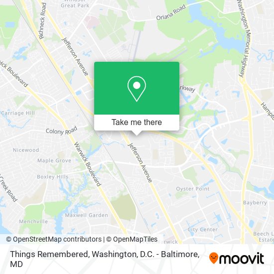 Things Remembered map