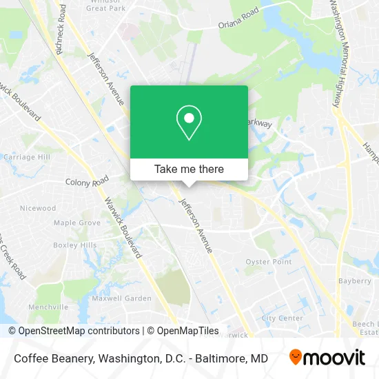 Coffee Beanery map