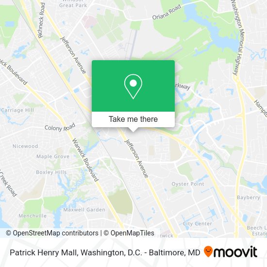 Patrick Henry Mall map