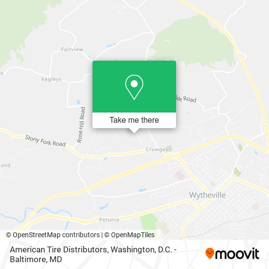 Mapa de American Tire Distributors
