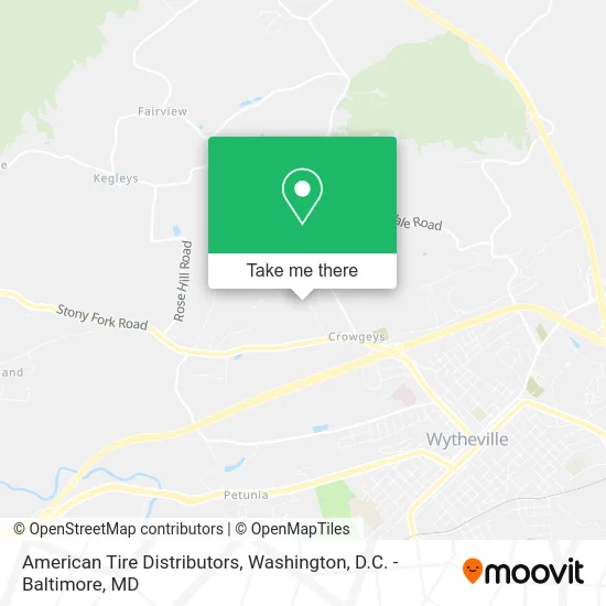 American Tire Distributors map