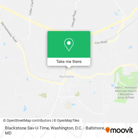 Blackstone Sav-U-Time map