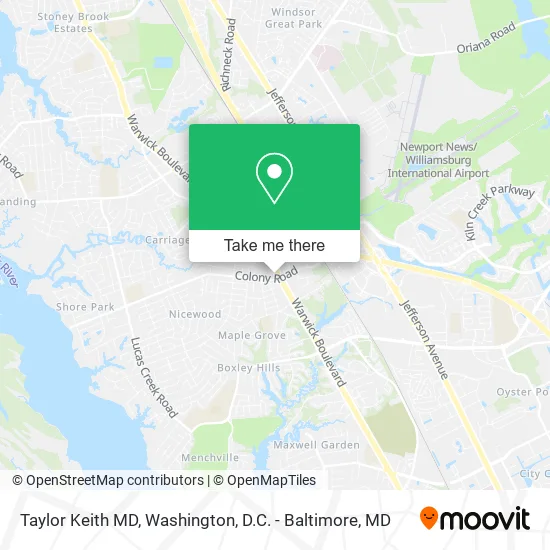 Taylor Keith MD map