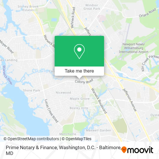 Prime Notary & Finance map