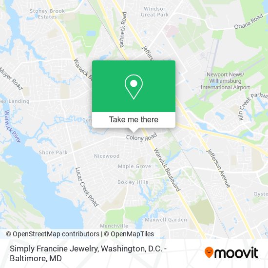 Mapa de Simply Francine Jewelry