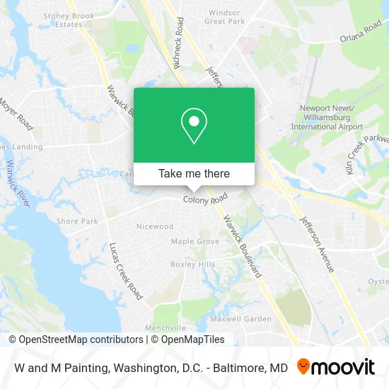 W and M Painting map