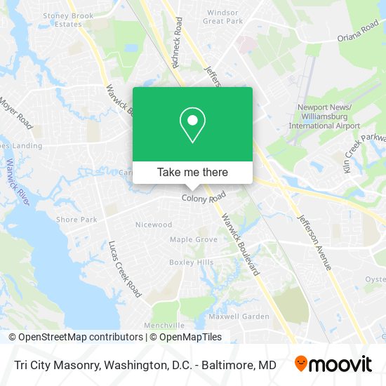 Tri City Masonry map