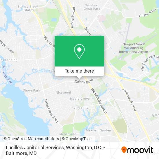 Lucille's Janitorial Services map