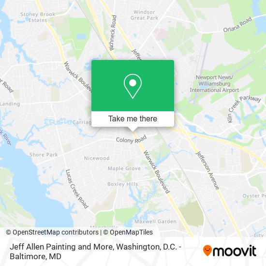 Jeff Allen Painting and More map