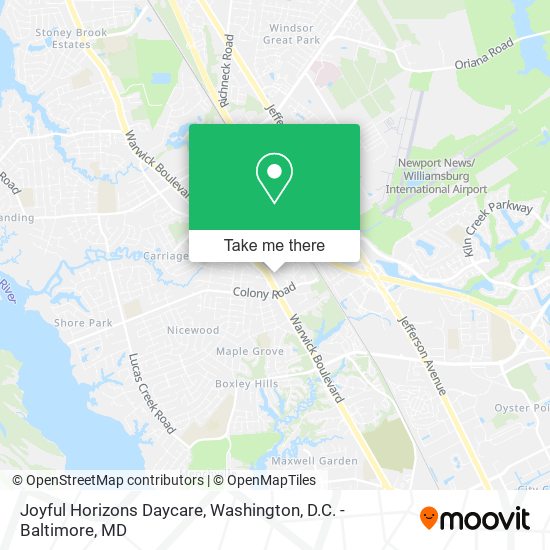 Joyful Horizons Daycare map