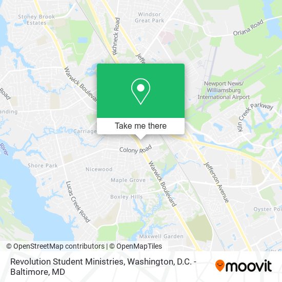 Revolution Student Ministries map