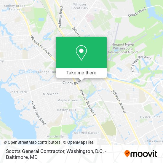 Scotts General Contractor map