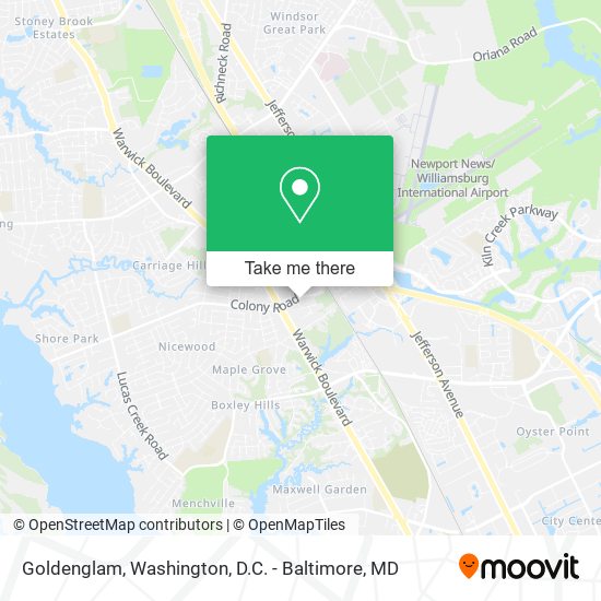 Goldenglam map