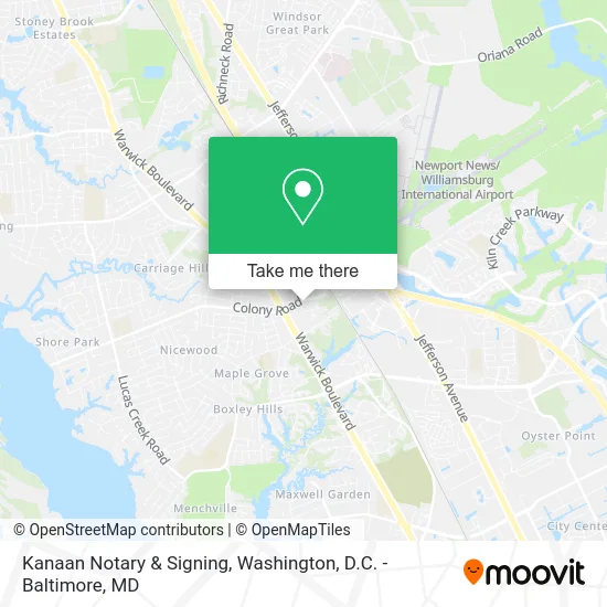 Kanaan Notary & Signing map