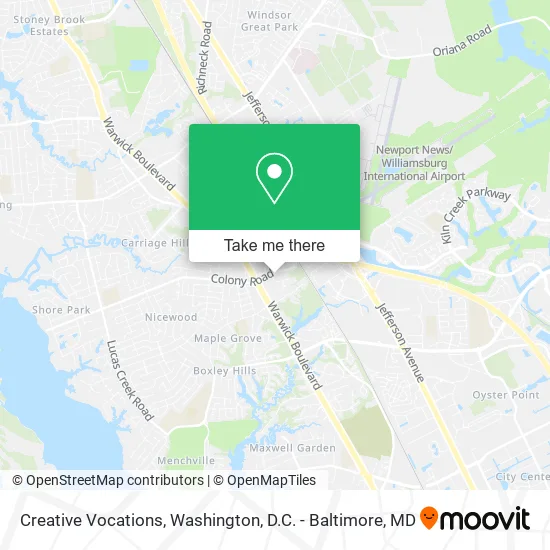 Creative Vocations map