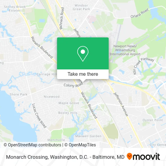 Monarch Crossing map