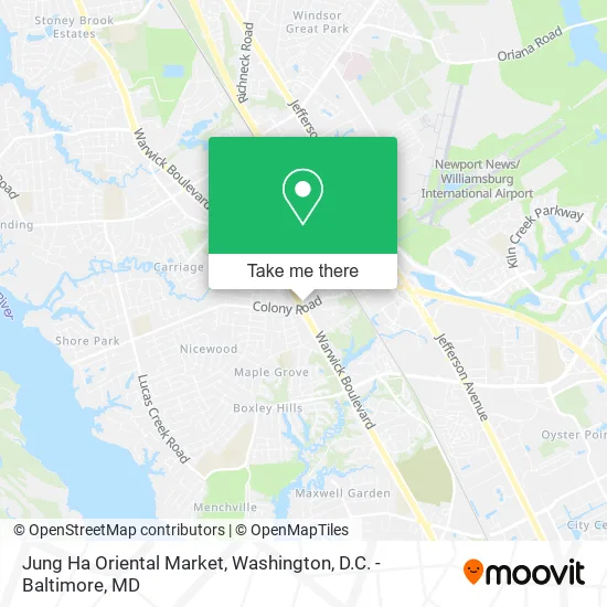 Mapa de Jung Ha Oriental Market