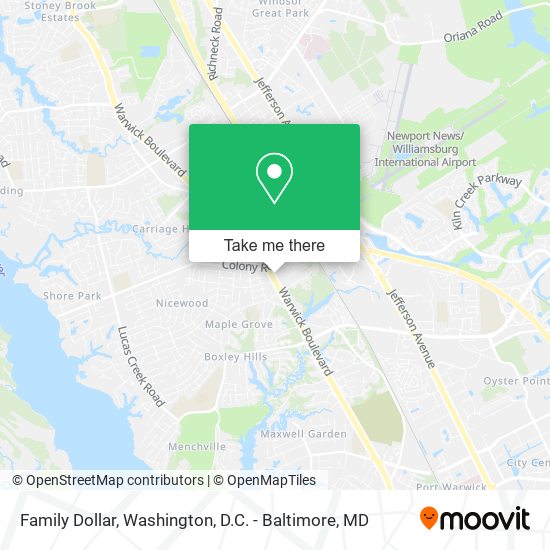 Family Dollar map